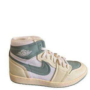 Jordan Women's High-Top Sneakers - Green and Cream